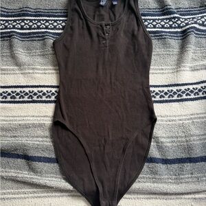 Gap Women’s Black Tank Top Body Suit Size Large